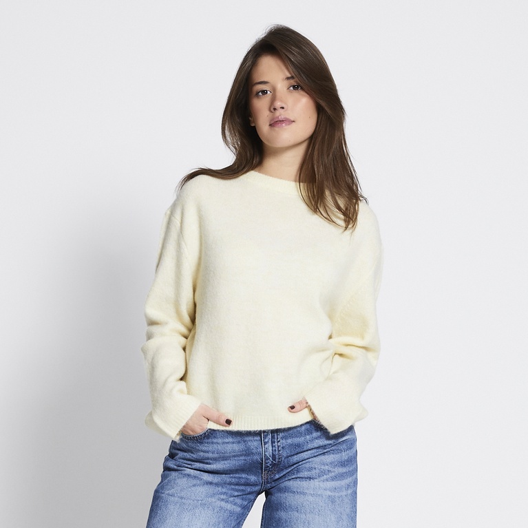 Basic knit sweater "Sadie" Light Yellow